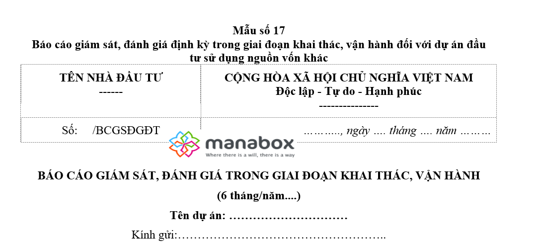 Bao cao giam sat dau tu