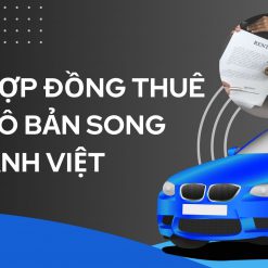 Hợp đồng thuê xe ô tô bản song ngữ anh-việt/Car rental contract in english and vietnamese bilingual